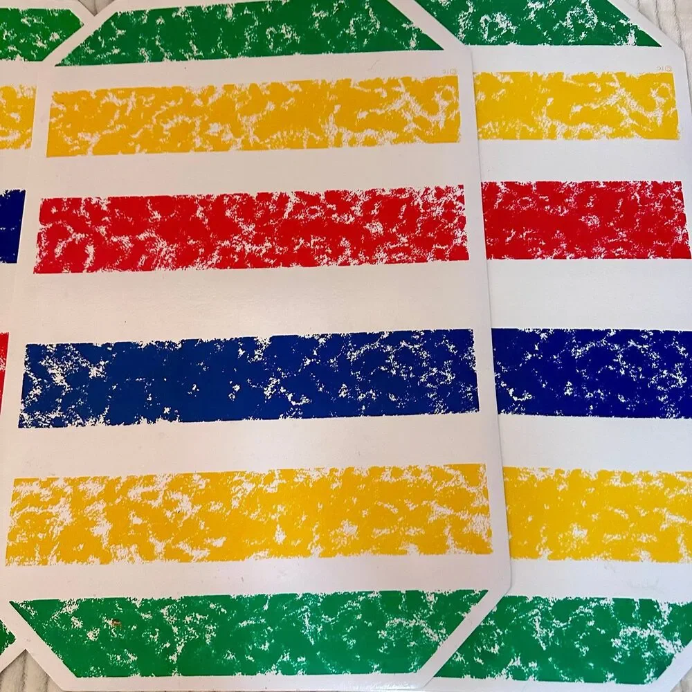 Target Summer 2011 Vibrant Striped Melamine Plates and Tumblers with placemats